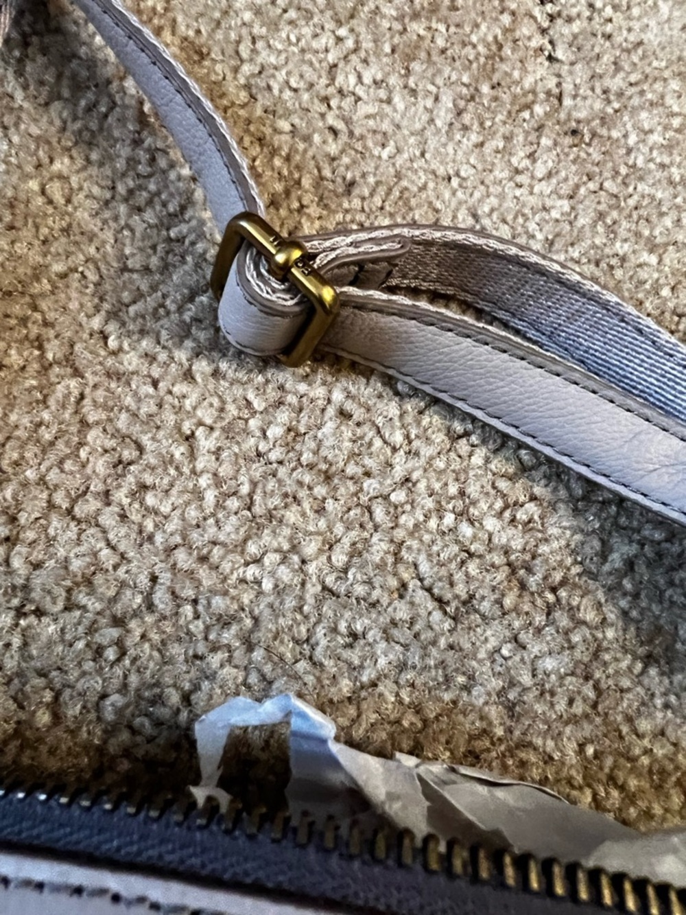 Fossil Light Taupe Crossbody Bag - Picture 6 of 16